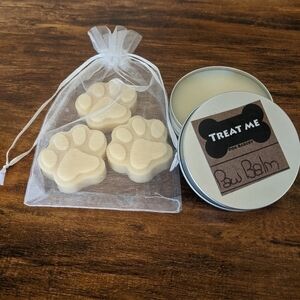 Paw Balm & Raw Honey Dog Shampoo Bar Bundle/Gift Set- Sensitive-Dry/Cracked Paws